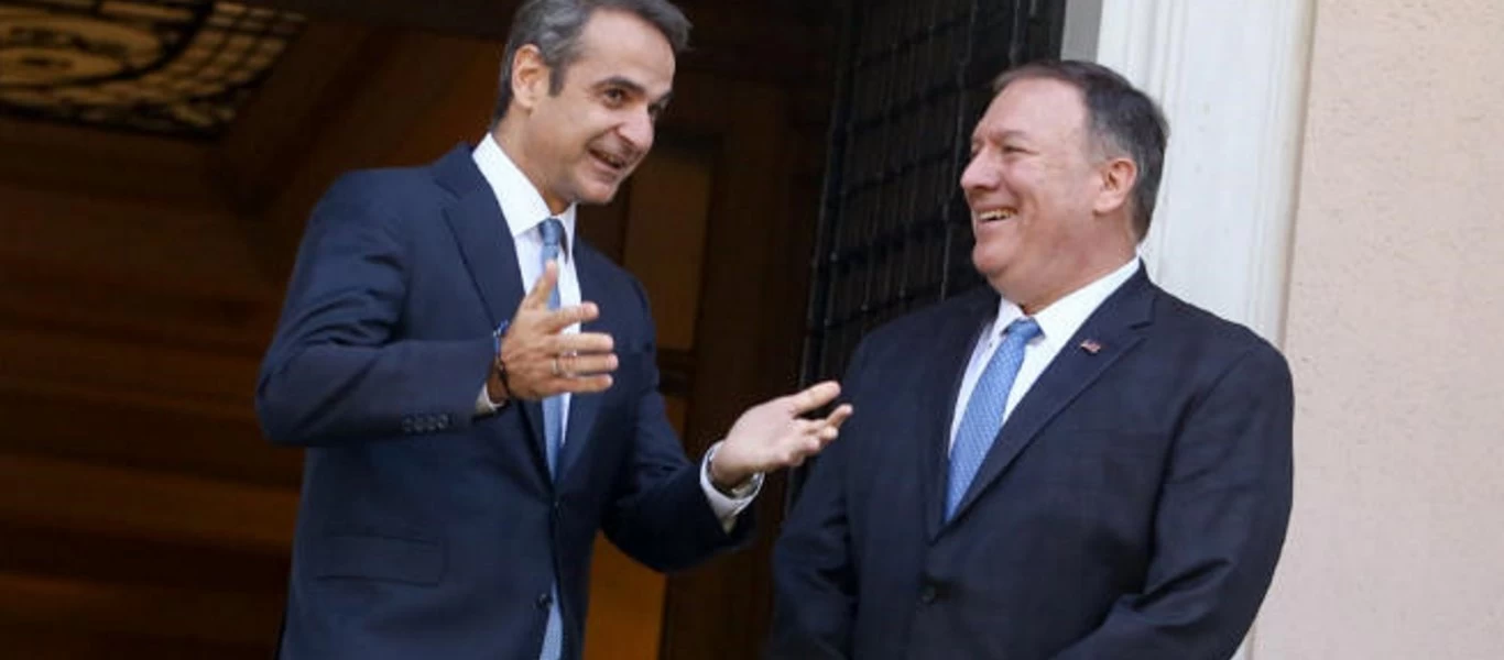 Στη φρεγάτα «Σαλαμίς» ο Μ.Πομπέο και ο Κ.Μητσοτάκης (φωτο)